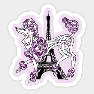 French Poodle Sticker